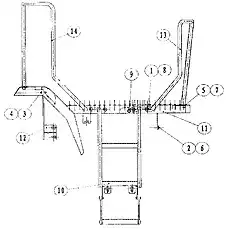 BOLT M12X30 - Блок «Правая сторона пола и лестница в сборе»  (номер на схеме: 2)