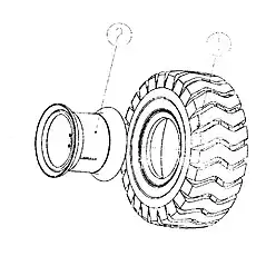 TIRE - Блок «Шина и обод в сборе»  (номер на схеме: 1)