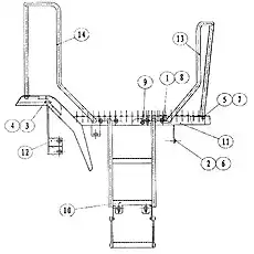 BOLT M12X30 - Блок «Правая сторона пола и лестница в сборе»  (номер на схеме: 2)