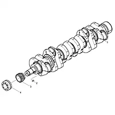 KEY (SEM) - Блок «CRANKSHAFT AS (SEM) 5737486»  (номер на схеме: 2)