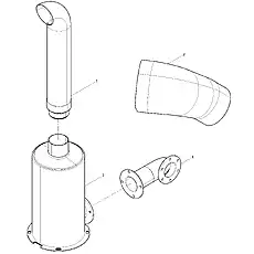 HOSE-AIR EXHAUST - Блок «DIRECT PARTS COMBINATION GROUP SE_P5737477»  (номер на схеме: 4)