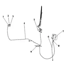 HARNESS AS-WASHER - Блок «INSTALLATION GP 5241575»  (номер на схеме: 4)