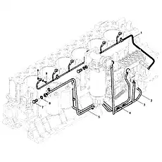 HOSE AS-FUEL - Блок «LOW PRESSURE TUBING ASSEMBLY SE_P5737462»  (номер на схеме: 3)