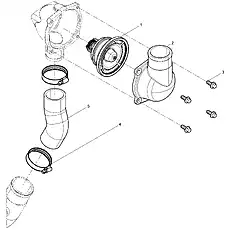 HOSE AS-CONNECTION - Блок «THERMOSTAT COMBINATION GROUP SE_P5737457»  (номер на схеме: 5)