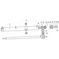 Joint Bearing GEG50ES-2RS - Блок «Blade Lifting Cylinder»  (номер на схеме: 22)
