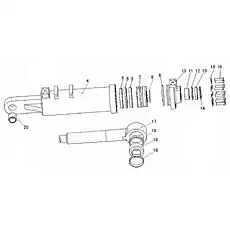 Joint Bearing GEG60ES - Блок «Tilt Cylinder»  (номер на схеме: 19)