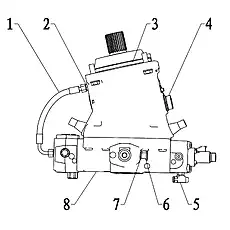 Transition Adapter - Блок «Adapter Group Right Drive Motor»  (номер на схеме: 2)