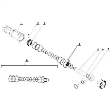 Ball-Bulk (Sem) Sφ6.35 - Блок «Blade Side Tilt Cylinder (right)»  (номер на схеме: 2)