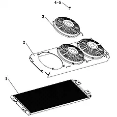 Condenser Core Group - Блок «Condenser Assembly»  (номер на схеме: 3)