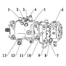 Union-Orfs To Orp - Блок «Pump Group Drive Pump Adapter»  (номер на схеме: 6)