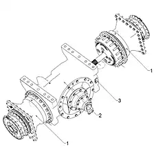 FINAL DRIVE GP - Блок «Axle AR-Rear»  (номер на схеме: 1)