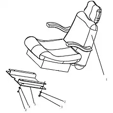PLATE - Блок «OPERATOR'S SEAT»  (номер на схеме: 5)