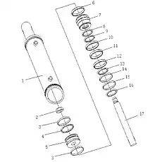 GLYD RING - Блок «Масляный цилиндр в сборе»  (номер на схеме: 4)