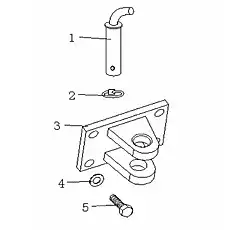 TRACTION PIN - Блок «Рама тяги»  (номер на схеме: 1)