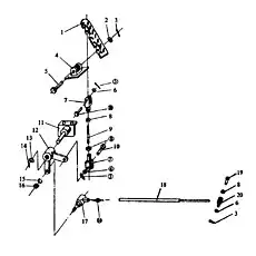 Bracket of rocket arm - Блок «Система управление акселератором»  (номер на схеме: 11)