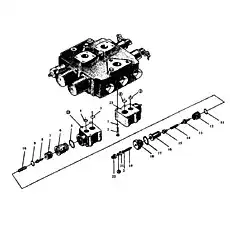 Main spool - Блок «Клапан безопасности двойного действия»  (номер на схеме: 7)