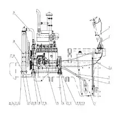 Accelerator control valve  - Блок «Крепление двигателя»  (номер на схеме: 2)