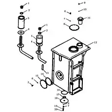 Oil-filling strainer - Блок «Гидравлический бак в сборе»  (номер на схеме: 11)