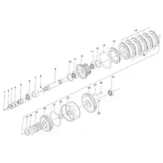 Bearing 32207 - Блок «Задний вал в сборе»  (номер на схеме: 6)