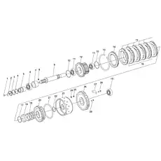 Astern shaft assembly - Блок «Задний вал в сборе» 