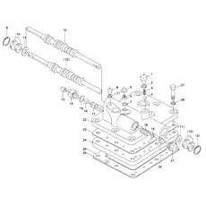 Bolt M10×45 - Блок «Control Valve Asse»  (номер на схеме: 27)