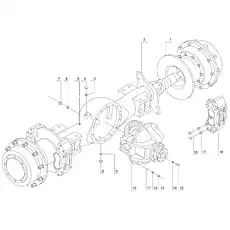 Axle Housing Assembly - Блок «Приводная ось в сборе»  (номер на схеме: 2)