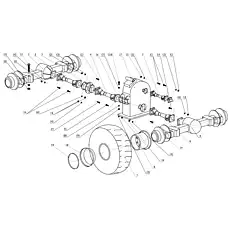 Middle driving shaft assembly - Блок «Система привода»  (номер на схеме: 4)