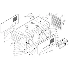 Side door support - Блок «Кожух двигателя в сборе»  (номер на схеме: 11)