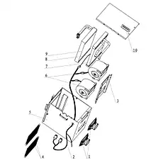 Air outlet - Блок &laquo;Система испарителя&raquo;  (номер на схеме: 1)