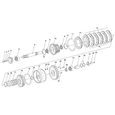 Small round nut M20×1.5 - Блок «Входной вал в сборе»  (номер на схеме: 1)