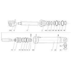 O-ring D68×3.1 - Блок «Подъемный цилиндр»  (номер на схеме: (7))