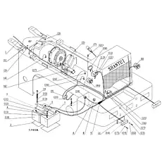 Rear wiring harness (DEUTZ) - Блок «Электропроводка задней рамы»  (номер на схеме: 1)