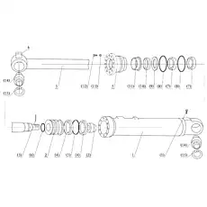 Bolt M8×10 - Блок «Tipping Cylinder»  (номер на схеме: (1))