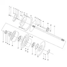 Bolt - Блок «Wheel-end Assembly»  (номер на схеме: 3)