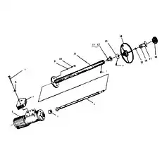 Steering shaft - Блок «Шестерня рулевого управления в сборе»  (номер на схеме: 6)