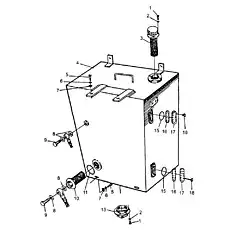fuel tank - Блок «Топливный бак в сборе»  (номер на схеме: 4)