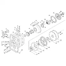 Pump wheel - Блок «HYDRAULIC TORQUE CONVERTER YJSW315-6»  (номер на схеме: 12)