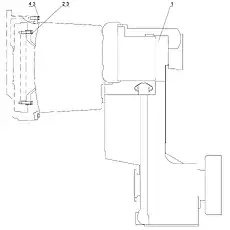 Spring washer 10 - Блок «TORQUE CONVERTER CONNECTION (FOR SHANGHAI ENGINE) SL50W-3 (SC11CB220G2B1)»  (номер на схеме: 3)