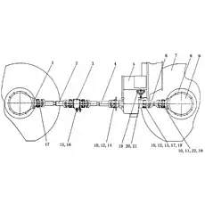 underlay of shock absorber - Блок «Система коробки передач»  (номер на схеме: 19)