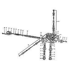 lock screw M10 X 25 - Блок «Рабочее распределение клапанов (PPC) (SL50W-2)»  (номер на схеме: 18)