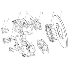 Brake body - Блок «Braking Assembly (Meritor)»  (номер на схеме: 4.2)