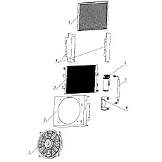 Condenser fan - Блок «Condenser System»  (номер на схеме: 1)