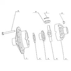 Side gear - Блок «Differential Assembly (Meritor)»  (номер на схеме: 3)