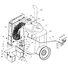Exhaust tube - Блок «Engine Device (Cummins) 2»  (номер на схеме: (23))