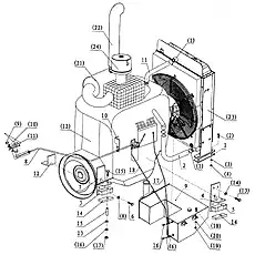 Throttle control valve - Блок «Engine Device (Weichai Engine) 2»  (номер на схеме: (11))