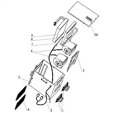 Cover plate - Блок «Evaporimeter System»  (номер на схеме: 10)