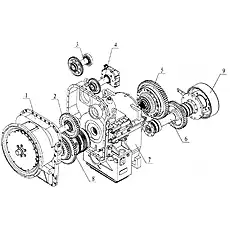 Torque (SHANTUI) - Блок «Gearbox Assembly (Hangzhou Advance)»  (номер на схеме: 1)