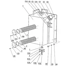 Plug screw M27x2 - Блок «Hydraulic Tank Assembly»  (номер на схеме: (11))