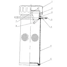 Rectangular pad - Блок «Oil Filling Filter Assembly»  (номер на схеме: 3)