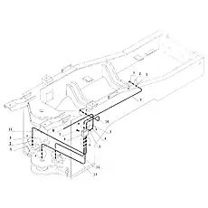 Bolt M6X40 - Блок «Rear Frame Lube Piping (Option)»  (номер на схеме: 5)